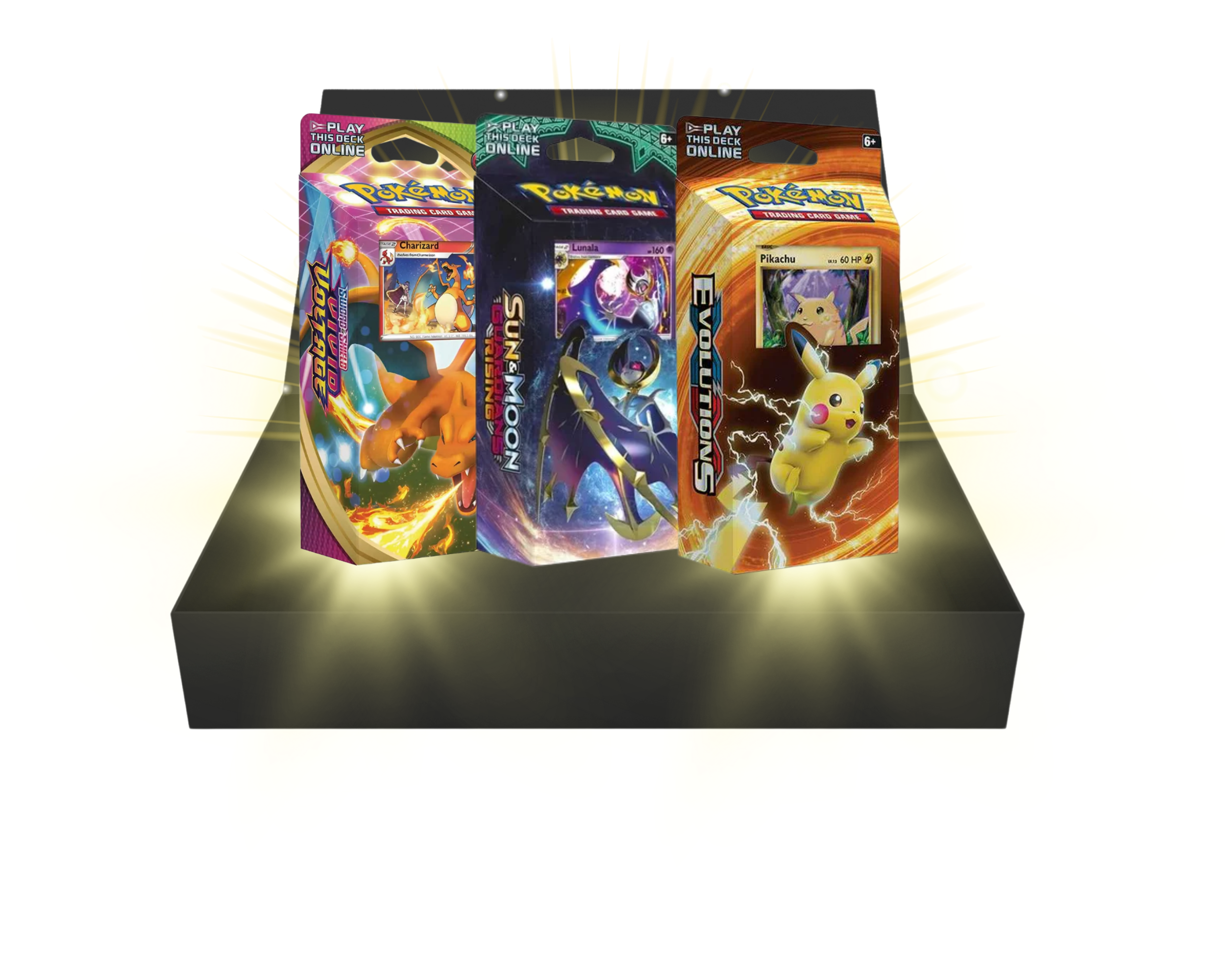 Pokemon Cards V Vmax Box Tcg Sun & Moon Evolutions Pokemon Booster